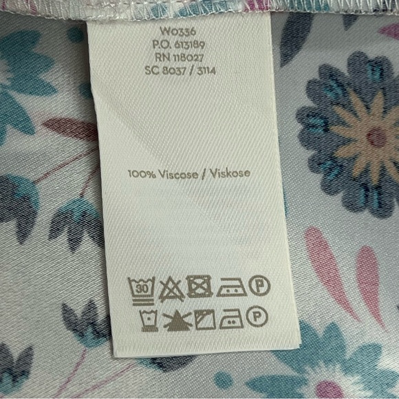 Boden Tessa Asymmetrical 12L Midi Dress Ivory Carnival Floral - Picture 8 of 10